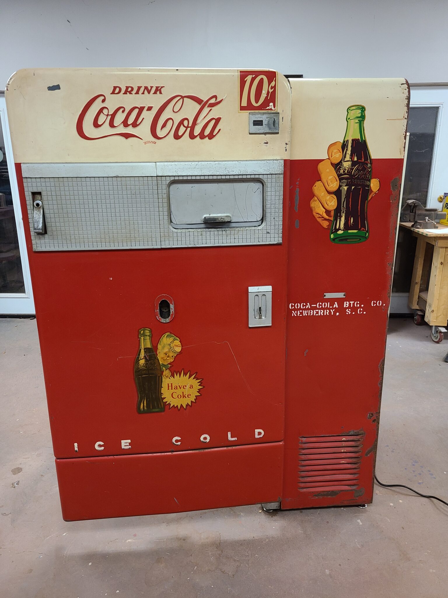 Vendo 83 Made into a Coke Cooler Soda City Restorations