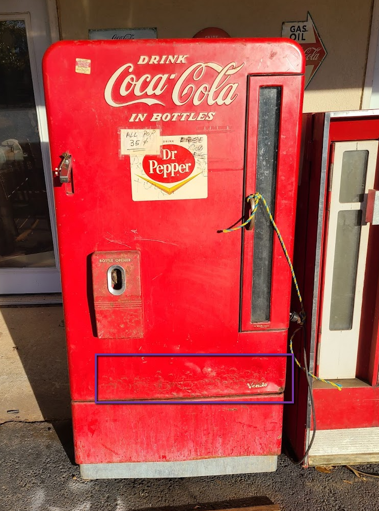 Vintage Dr. Pepper vending Cooler Machine